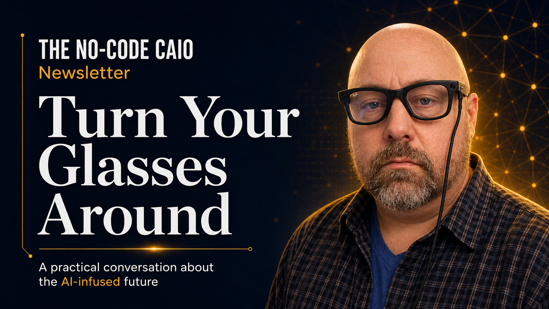 Jason Padgett wearing Meta glasses beside the headline Turn Your Glasses Around